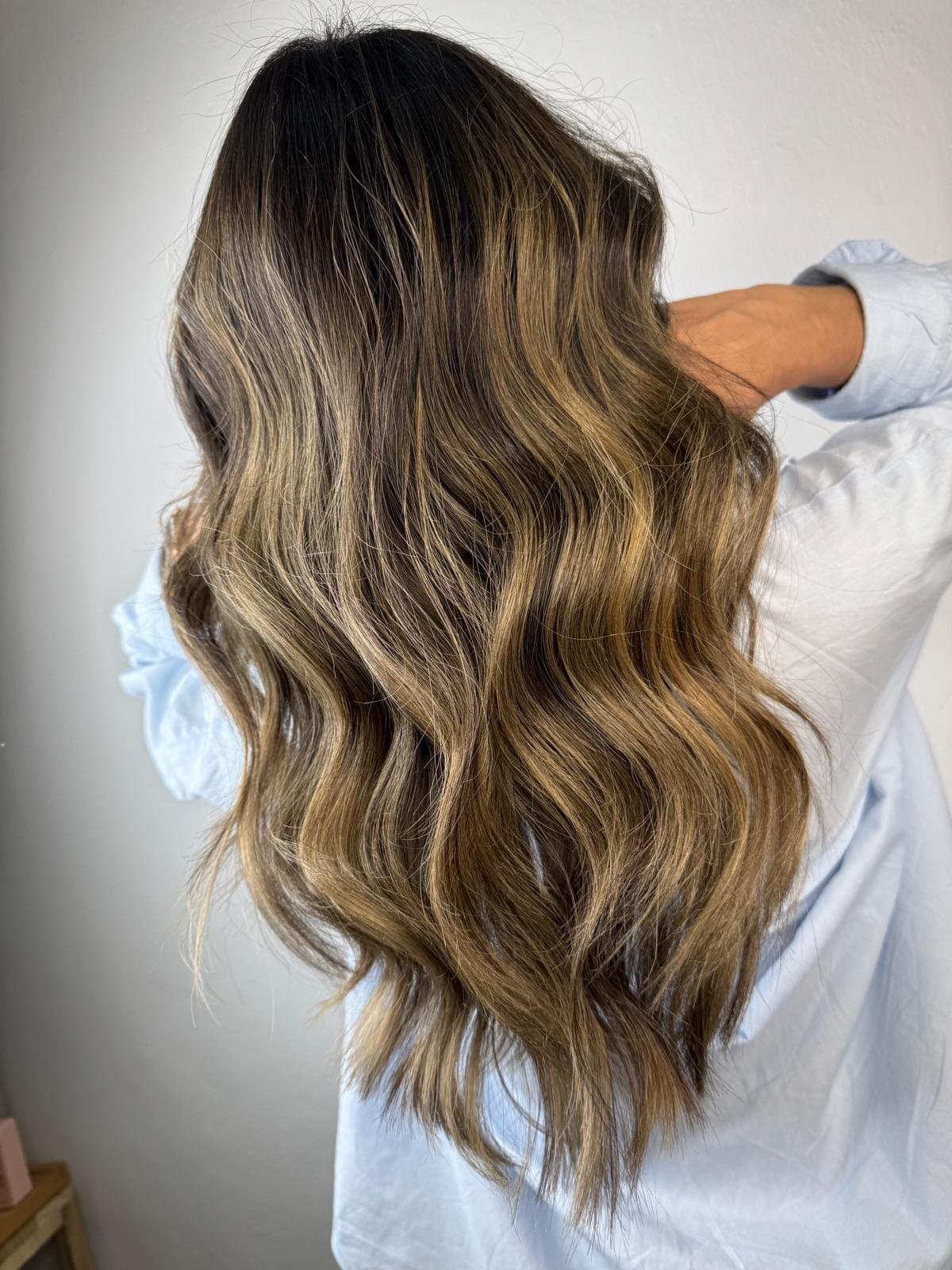 Resultado real de coloración realizado en Grissel Santana Hair Salon